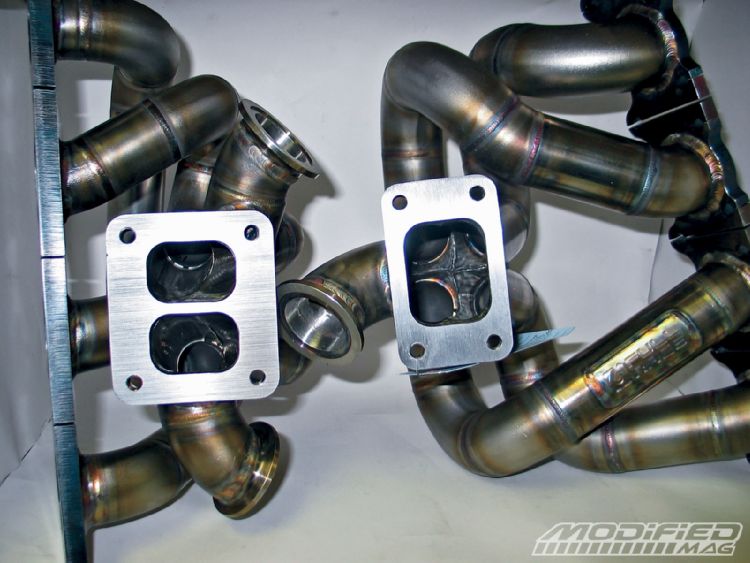 turbo manifold design log twin scroll