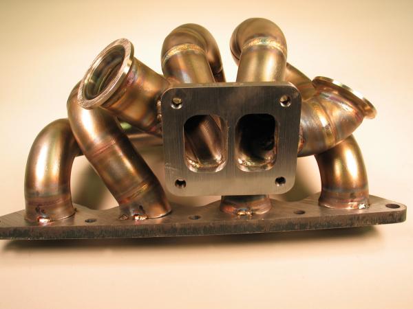 turbo manifold design log twin scroll