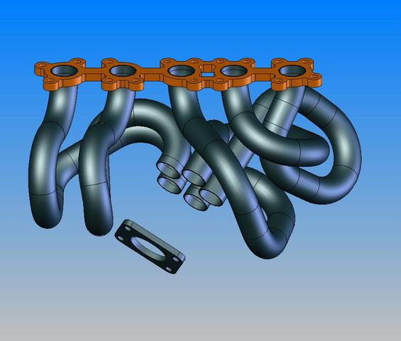 turbo manifold design log twin scroll